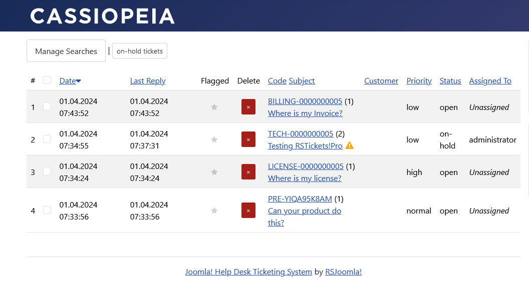 Joomla Helpdesk Ticketing System Rstickets Pro