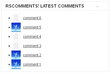 RSComments! - Latest comments in the Joomla! front-end panel