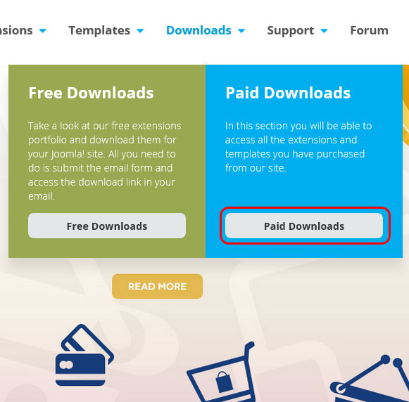 How to Download Template on RSJoomla! website 2