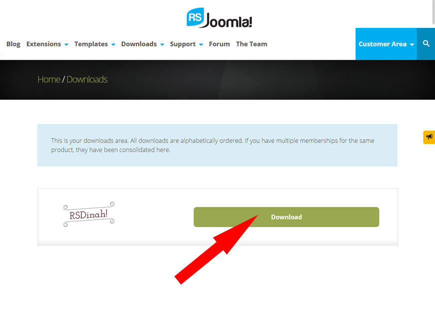 How to Download Template on RSJoomla! website 3