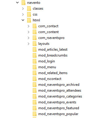Built-in overrides RSEvents!Pro Responsive Slideshow module folder