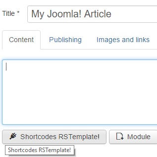 Accessing rsmalta! Shortcodes with other editors installed