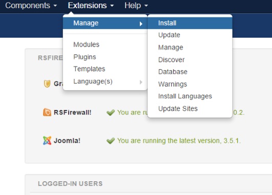 Installing RSMalta! 3.x Joomla! template Step 2