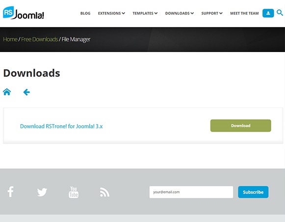 How to Download Template on RSJoomla! website 2