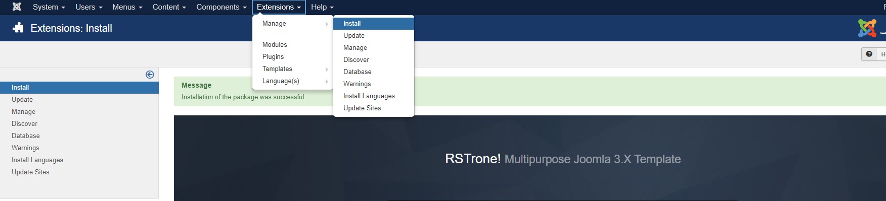 Install RSTrone! over the current one