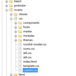 RSVario! - How to create custom css