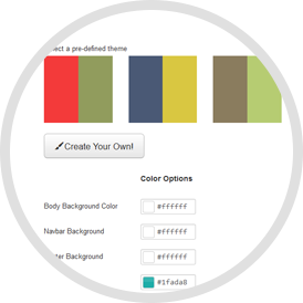 20 predefined color schemes